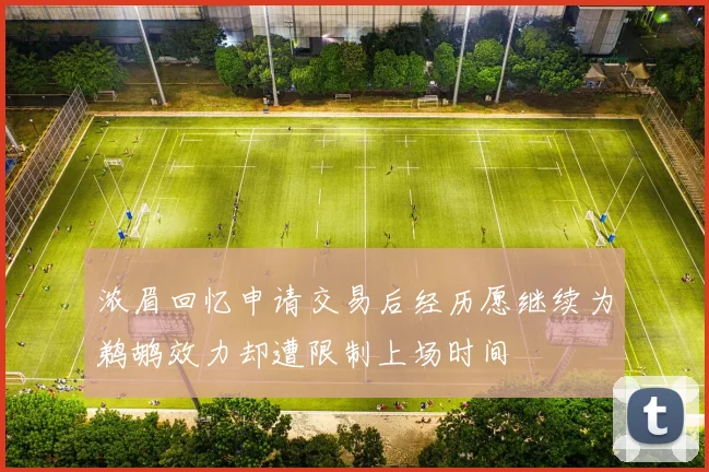 浓眉回忆申请交易后经历愿继续为鹈鹕效力却遭限制上场时间